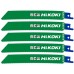 HiKOKI 752676 Plátky pre ocasky pílu 150/128,5x19,0x0,9mm, 5ks