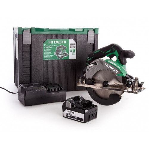 HiKOKI C1806DBWPZ Aku kotúčová píla 165mm (2x5Ah/18V) HitBox