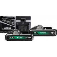 HiKOKI UC18YFSLWEZ Súprava akumulátorov a nabíjačky (18V/2x 4,0Ah)