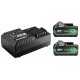 HiKOKI UC18YSL3WJZ Aku sada Multi Volt (2 x 8Ah)18V - 4Ah 36V+ nabíjačka UC18YSL3