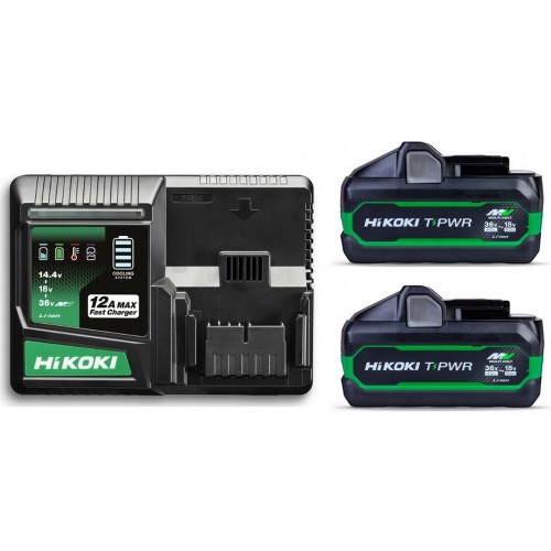 HiKOKI UC36YSL2WAZ Booster pack 2x 2x Multivolt 36V 4.0Ah/18V 8.0Ah Li-Ion+rýchlonabíjačka
