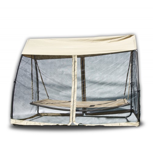 Záhradná hojdačka HAMMOCK 207x142x205cm, béžová 97/19-5 Záhradná hojdačka HAMMOCK 207x142x205cm, béžová 97/19-5