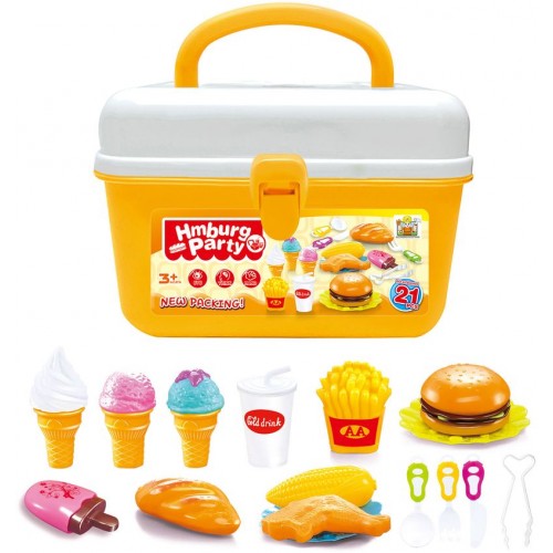 Hrací set G21 Hamburger a zmrzlina v kufríku 60026326