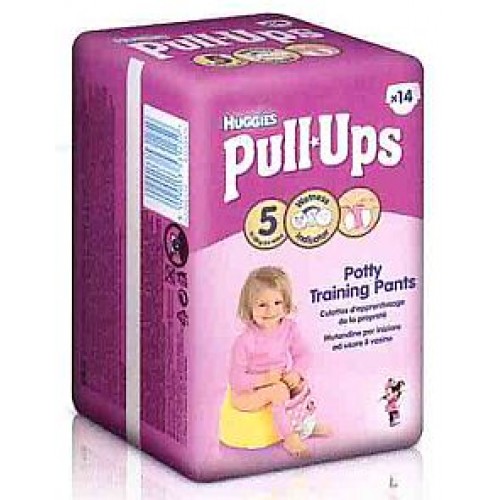 HUGGIES Pull Ups Large Detské plienky - Girls (14 ks) 11-18 kg 147838