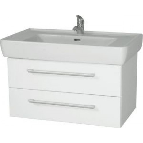 INTEDOOR NORDIC kúpeľňová skrinka 85 cm, závesná s umývadlom, biela NR 85 01
