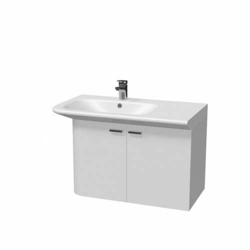INTEDOOR tendenza rohová skrinka s umývadlom ľavá 89x57 cm biela TD 89 L 01