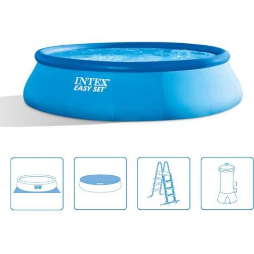 INTEX Easy Set Pool Bazén 457 x 122 cm s kartušovou filtráciou 26168GN