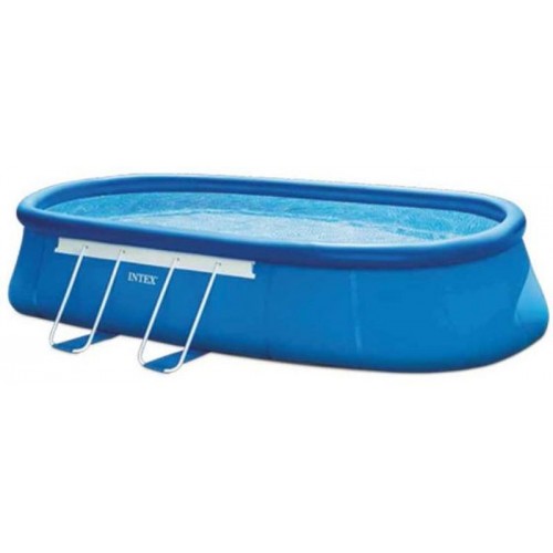 INTEX OVAL FRAME POOL 5,49 x 3,05 x 1,07 m s katrušovou filtračné pumpou (12 V) 26192GN