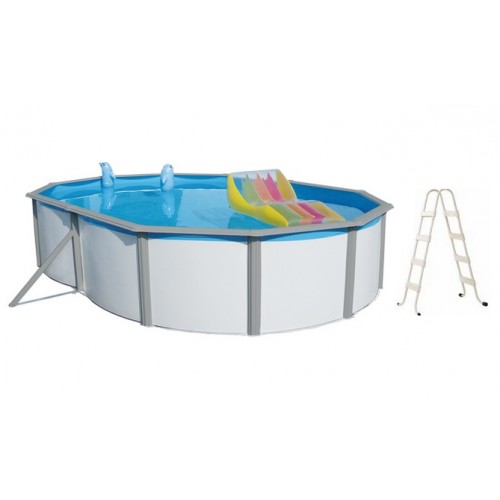INTEX Bazén Nuovo de Luxe Duo oval 550 x 366 x 120 cm, schodíky, bez filtrácie 011253