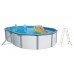INTEX Bazén Nuovo de Luxe Duo oval 550 x 366 x 120 cm, schodíky, bez filtrácie 011253