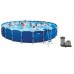 INTEX Bazén Frame Pool Set Rondo 732 x 132 cm, filtrácia a schodíky 28262GN