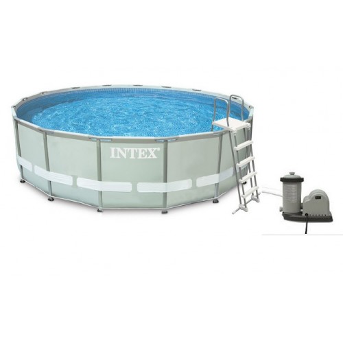 INTEX Bazén Frame Pool Set Ultra Rondo 488 x 122 cm, filtrácia a schodíky 128322GS