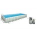 INTEX Bazén Frame Pool Set Ultra Quadra 732 x 366 x 132 cm, filtrácia a schodíky 28366NP