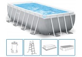 INTEX PRISM FRAME RECTANGULAR PREMIUM POOLS Bazén set 488 x 244 x 107 cm 26792GN