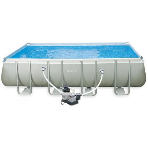 INTEX Bazén Frame Pool Set Ultra Quadra 549 x 274 x 132 cm, filtrácia a schodíky 128352GS