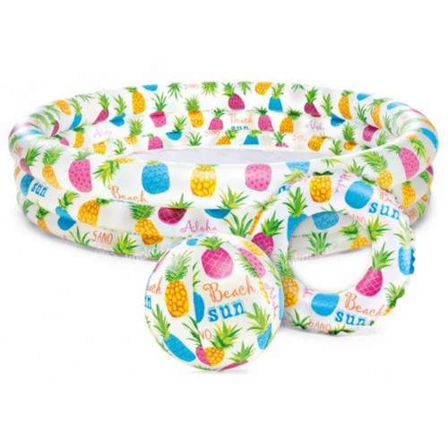 INTEX PINEAPPLE SPLASH Bazén 132 × 28 cm, bez filtrácie 59469