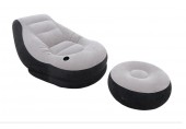 INTEX ULTRA LOUNGE Nafukovacie pohodlné kreslo s otomanom 68564