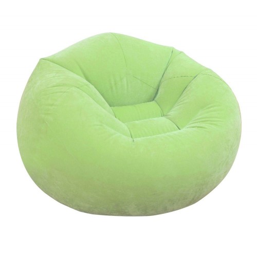 INTEX BEANLESS BAG CHAIR Nafukovacie kreslo 107 x 104 x 69 cm, zelené 68569