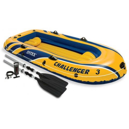 INTEX Challenger 3 Set Nafukovací čln, 295 x 137 x 43 cm 68370