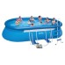 INTEX Bazén Oval Frame Pool Set 610 x 366 x 122 cm, filtrácia a schodíky 128194GS