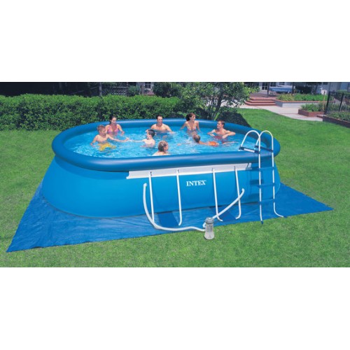 INTEX Bazén Oval Frame Pool Set 549 x 305 x 107 cm, filtrácia a schodíky 28192GN