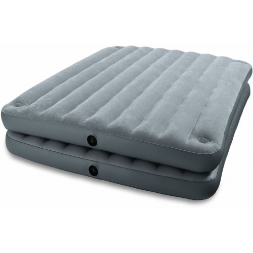 INTEX Queen nafukovacia posteľ 2v1, 203 x 152 x 46 cm, šedá 67744