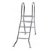 INTEX Rebrík montovaného bazénu ušľachtilá oceľ, 5 + 2 schody 018021