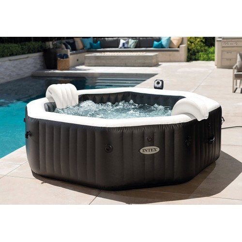 INTEX Jet & Bubble Spa Deluxe Octagon systém slanej vody, 6 osôb 28462EX