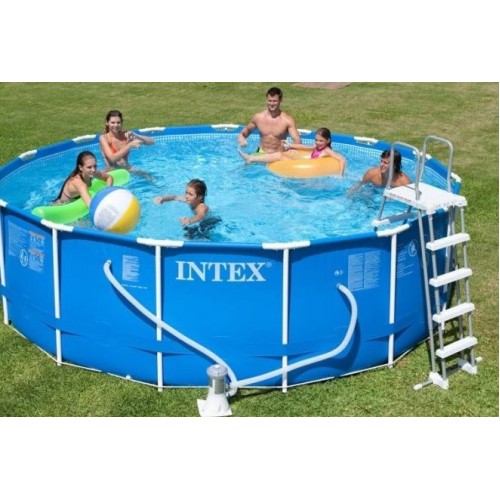 BAZÁR INTEX Metal Frame Pools Bazén 457x122cm s kartuš. filtráciou 28242GN POŠKODENÝ OBAL