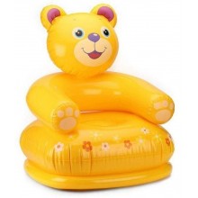 INTEX HAPPY ANIMAL CHAIR Nafukovacie detské kreslo 65 x 64 x 74 cm, medveď 68556