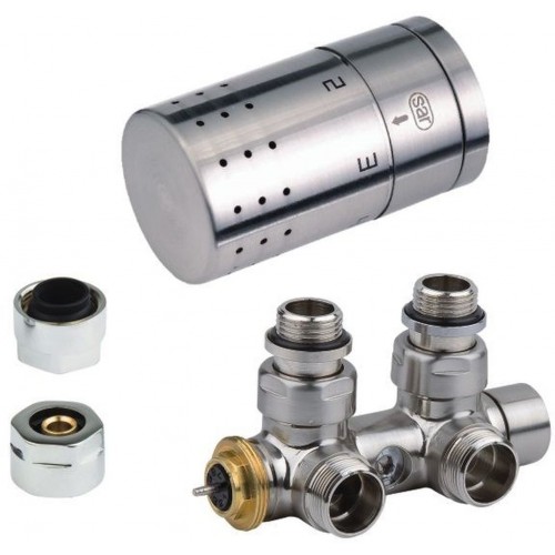 ISAN Rohový stredový termostatický ventil sada č.23, nerez O19NWC-23