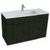 Jika CUBE Skrinka s umývadlom 100x43cm, s 2 dverami, tmavý dub H4536511763021