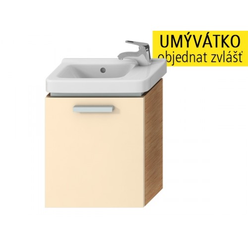 Jika CUBITO skrinka pod asym. umývadielko 45cm, výklopné dvere fino / béžový lak 450214