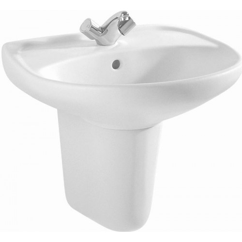 JIKA EUROLINE Umývadlo 60 × 49 cm s otvorom, 8.1427.2.000.104.5