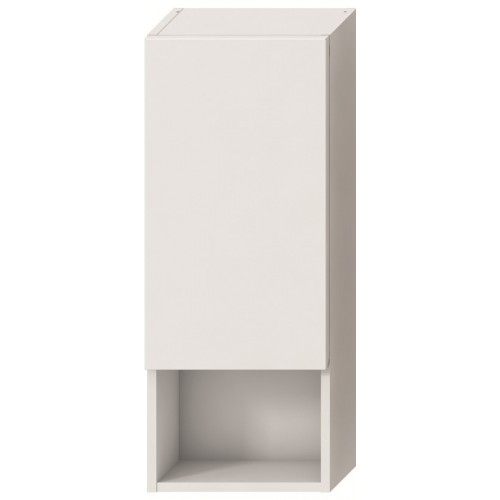 Jika LYRA Stredná skrinka plytká, 3 police, pravé dvere biely lak / biela H4531720383001