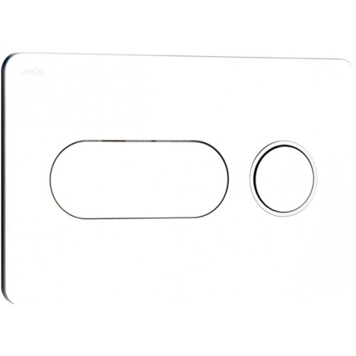 Jika PL8 tlačidlo Dual Flush, lesklý chróm, matný krúžok H8936460040001