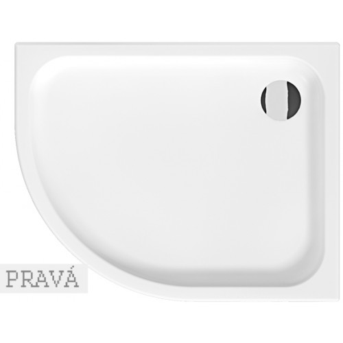 Jika TIGO asymetrická keramická vanička 100x80cm, pravá H8522110000001