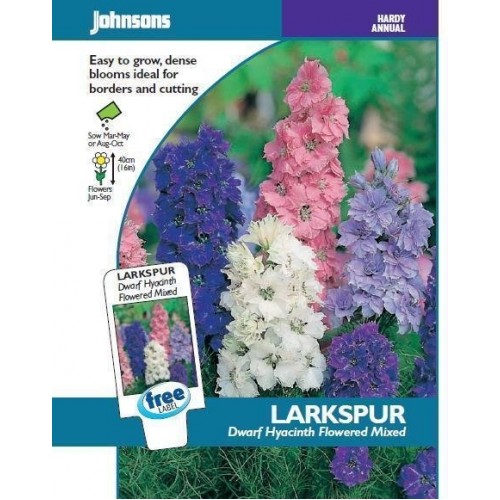JOHNSONS Ostrôžka "Dwarf Hyacint Flowered Mixed" 12838 JOHNSONS Ostrôžka "Dwarf Hyacint Flowered Mixed" 12838