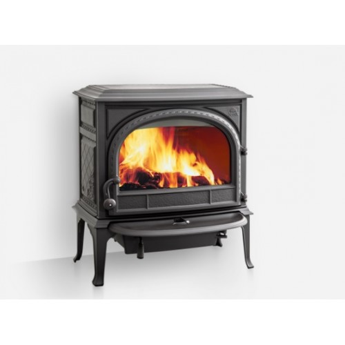 Jotul F 400 CB krbové kachle čierny lak, dvierka bez ozdobných priečok 30036897