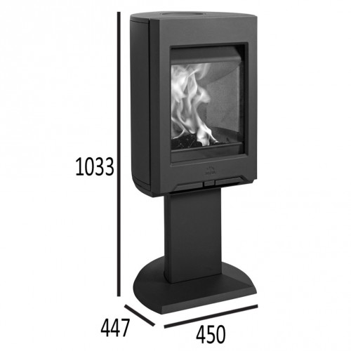 Jotul F 166 CB krbové kachle čierny lak bez bočného presklenia 30044528