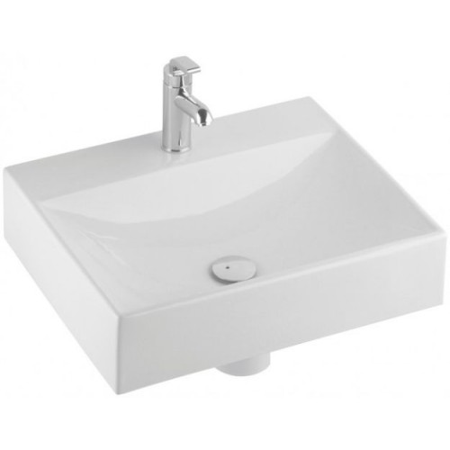 KOLO Quattro umývadlo 60 cm, s otvorom pre batériu, bez prepadu, Reflex K61460900