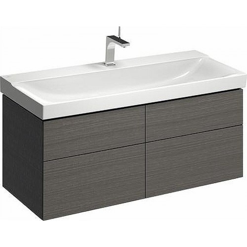 KERAMAG DESIGN Xeno2 skrinka pod umýv. 120 cm, 4 zásuvky, sivá 807222000