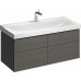 KERAMAG DESIGN Xeno2 skrinka pod umýv. 120 cm, 4 zásuvky, sivá 807222000