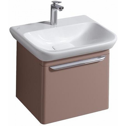 KERAMAG DESIGN myDay skrinka pod umýv. 54x41cm, lesklá šedá, vč.LED 824066000