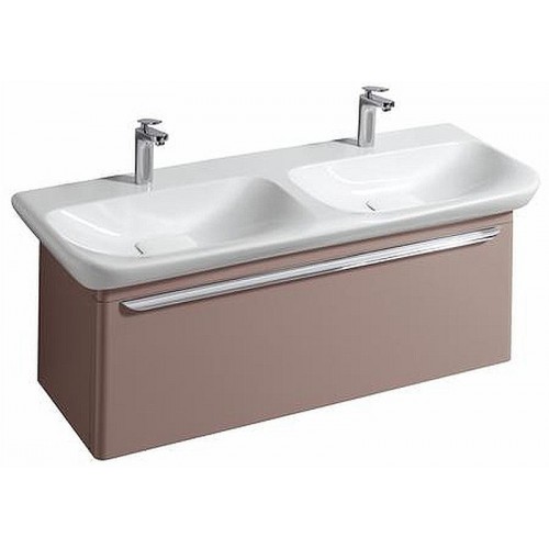 KERAMAG DESIGN myDay skrinka pod umýv. 116x41cm, lesklá šedá, vč.LED 824131000