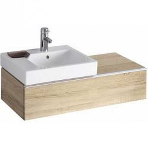 KERAMAG Icon skř.pod.um.89x24 prírodný dub, výr na sif.vlevo 841492000