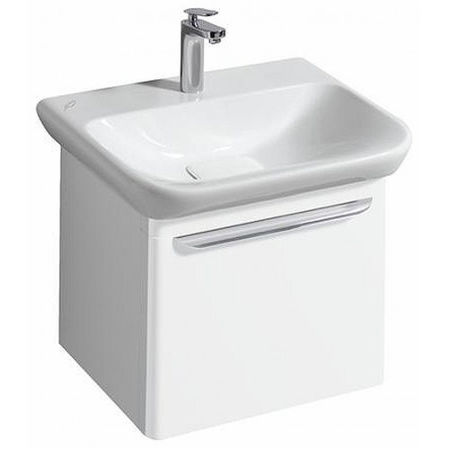 KERAMAG DESIGN myDay skrinka pod umýv. 49,5x41cm, lesklá biela, vč.LED Y824060000