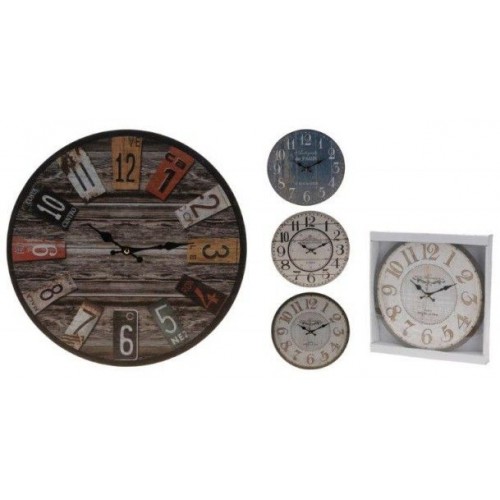 KAISERHOFF Hodiny nástenné drevené 33,8 cm KO-971455