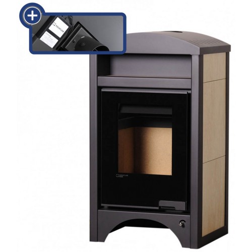 HS FLAMINGO AQUAFLAM VARIO BARMA 11 / 7kW Krbové kachle, elektronická reg. javor HSF34-052