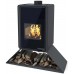 HS FLAMINGO DELUXE ® SENAI Krbové kachle 9kW, čierna HSF42-032